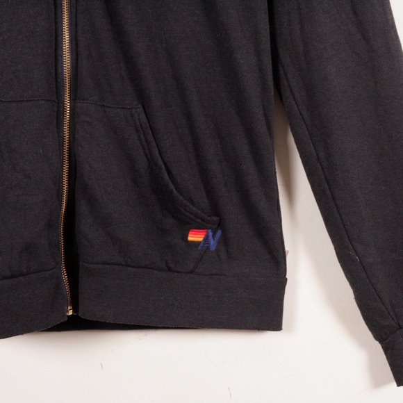 Aviator Nation Bolt Hoodie in Charcoal White XL - Picture 4 of 12